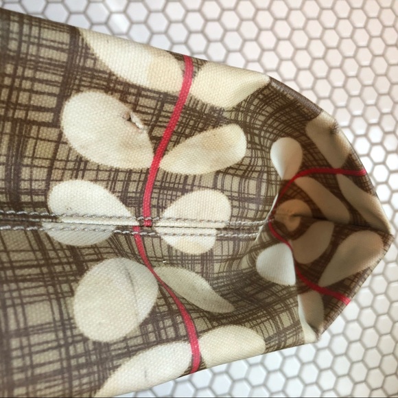 Oral Kiely Red Flower Tote - Picture 4 of 8